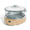 Brown Sugar, variant on MAGNIFIQUE 4.5 Quart Sage White Glass Multi-Cooker, Programmable Round Slow Cooker with Removable Glass Pot