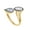 Vermeil, variant on AFFY Toi Et Moi Rings for Women 2.00 Carat Marquise and Pear Cut Lab Grown Diamond Two Stone Engagement Wedding Ring in 14K White Gold Plated 925 Sterling Silver Jewelry Gift for Her Size-6