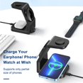 thumbnail image 4 of Stand 15W 3 EN 1 Estacia de Carga Magnética de Carga Inalámbrica de Carga Rápida Dock de Carga Compatible Con Aripods/ Watch/ iPhone14 13 12 12, 4 of 6