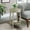 Antique White, variant on Red Round Accent Table | Enhances Contemporary Living Areas | Offers Storage and Timeless Appeal