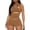 Khaki, variant on Two Piece Micro Mini Hollow Outfits for Women Going Out Sleeveless Summer Matching Sets Cut Out Crop Top Bodycon Shorts for Night Out Streetwear