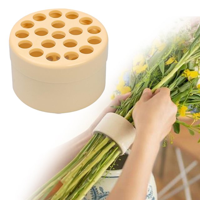 1/2 Uds soporte de tallo en espiral DIY soporte de tallo en espiral anillo ramo Twister soporte de arreglo floral para jarrón con adorno floral
