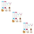 thumbnail image 1 of Guardoinrt 2x Guinea Pig Water Bottle For Small Animals Easy To Drink Leak-Proof Simple Installation blue and rose red 3Set, 1 of 6