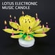 thumbnail image 3 of FLhrweasw Cake Candle - Velas giratorias electrónicas - Doble capa (Amarillo), 3 of 9