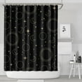 thumbnail image 2 of Gothic Shower Curtain Set - Dark Celestial Moon & Star Print, Mystical Cosmic Bath Decor, Waterproof Polyester 72"x84", Goth Aesthetic Gift, 2 of 3