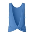 thumbnail image 6 of Xijirk Women's Crew Neck Sleeveless Tank Top Loose Fit Solid Casual Basic Tee Breathable Everyday Summer Vest,M, 6 of 6