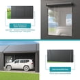 thumbnail image 3 of NETAJE 13'x25' Heavy Duty Portable Outdoor Garage Carport with Side-Opening Door, Roll-up Windows, Four-Hole Base for Car, Black, 3 of 8