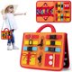 thumbnail image 1 of Muyoka Tablero ocupado para niños pequeños, juguetes educativos de aprendizaje para bebés, aprendizaje de fieltro, habilidades básicas tempranas para la vida, juguetes de tablero de actividades con he Muyoka Hogar, 1 of 7