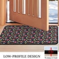 thumbnail image 3 of Black Daisy Flower Pattern Door Rugs,Washable Non Slip Door Mats Indoor,Decorative Door Mats,Entry Mat Indoor for Entrance,Bedroom,Kitchen,Bathroom,30"x17", 3 of 6