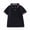 Black, variant on Children's Solid Color Short Sleeve Collar Daily Loose Casual Outing Summer Kids T Shirt