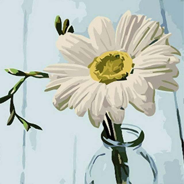 DIY Digital Painting Sunflower Landscape Canvas Oil Painting with Numbered Drawing Sets for Decoration Craft Gift