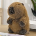 thumbnail image 7 of comerut Cartoon Capybara Plush Doll Fluffy Cotton Stuffed Animal Doll Plushies Ornament Super Soft Sleeping Companion Pillow Cute Plush Toy Birthday Christmas Gift for Kids Girls, 7 of 7