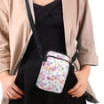 thumbnail image 4 of HELLHERO Pastel Flowers Light Crossbody Sling Bags Stylish, 2 Layers for Daily Commute or Casual Outings, Travel, 4 of 7