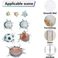 thumbnail image 4 of 1 Set 2 Sheets 3D Sport Balls Wall Decals Break Through The Wall Removable Vinyl DIY Wall Stickers Sports Peel and Stick Football Rugby Wall Decor for Classroom Playroom Bedroom (26×70cm), 4 of 7