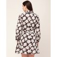 thumbnail image 2 of Moomaya Women Printed Cotton Dress Ruffled Collar Cuffed Sleeves Belted Mini Dress, 2 of 8