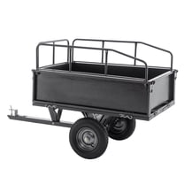 600LB Capacity Garden Dump Cart - Heavy Duty Steel Construction with 16" Tires & 17 Cu.Ft. Volume