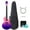 Purple, variant on Enya Electric Guitar Nova Go Sonic Smart Electric Carbon Fiber Guitarra with 10W Wireless Speaker, Onboard Presets, Charging Cable, Adjusting Wrench, and Gig Bag