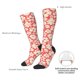 thumbnail image 4 of Fotbe Beige Flowers Calcetas Divertidas Estampadas para Hombre y Mujer, Calcetas de Algodón hasta la Rodilla para Caminar, Correr, Enfermería y Embarazo, 4 of 6