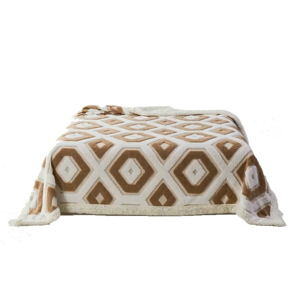 Manta de Piel de Oveja Suave de Doble Capa, Manta Cómoda para Adultos, Sofá Cama, Lavable, Manta Ligera, Cálida Y Adecuada para Todas las Estaciones