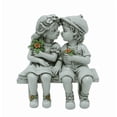 thumbnail image 1 of Sculptures et Statues de Jardin Figurine en Résine pour Garçon Fille Assis pour Salon, 1 of 7