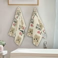 thumbnail image 4 of Dreamtimes Cute Dog Hand Towel Set of 2, Highly Absorbent Soft Face Hand Towels for Bathroom, Kitchen, Hotel, Gym and Spa, 14 x 28 Inch, 14 x 28 Inch, 4 of 7