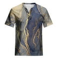 thumbnail image 4 of pstuiky Women Fashion Casual Printing Shirts Short Sleeve Loose Tee Tops V Neck Blouse, 4 of 5