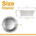 thumbnail image 2 of 5 Inch Aluminum Foil Mini Pie Pans 50Pcs - Disposable Small Mini Pie Tins Pot Pie Tins For Bakeries, Cafes, Restaurants - Durable Mini Tart Pans for Pie, Fruit Tarts, Quiche, 2 of 6
