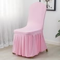 thumbnail image 6 of Stretch Dining Chair Covers with Ruffled Skirt Slipcovers for Kitchen Chairs Soft Breathable Seat Cushions with Ties Elegant Washable Furniture Protectors for Home Hotel Banquet Party Wedding, 6 of 7