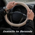thumbnail image 6 of Genuine Dickies Peterson Bonded Leather Steering Wheel Cover, Tan, 6 of 11