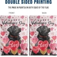 thumbnail image 5 of Black Lab Valentine House Flags 28x40 Double Sided Labrador Dog Valentines Day Garden Flag Large Valentine''s Banners for Outside, 5 of 7