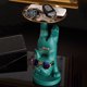 thumbnail image 3 of Decoración Figurilla de resina de Bulldog Francés, joyería, bandeja de almacenamiento para llaves, decoración de mesa (verde) Tmvgtek Original, 3 of 9