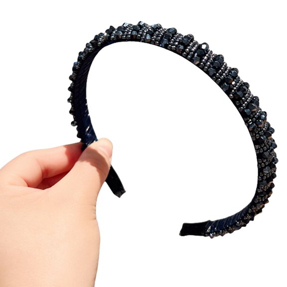 Crystal Headband Nonslip Sweet Ballet Shimmering Hairband for Daily Wear Women Hairhoop