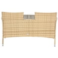 thumbnail image 5 of SAFAVIEH Viora Outdoor Patio Loveseat, Natural/White, 5 of 15