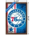 thumbnail image 3 of NBA Philadelphia 76ers - Logo 15 Wall Poster, 14.725" x 22.375", Framed, 3 of 5