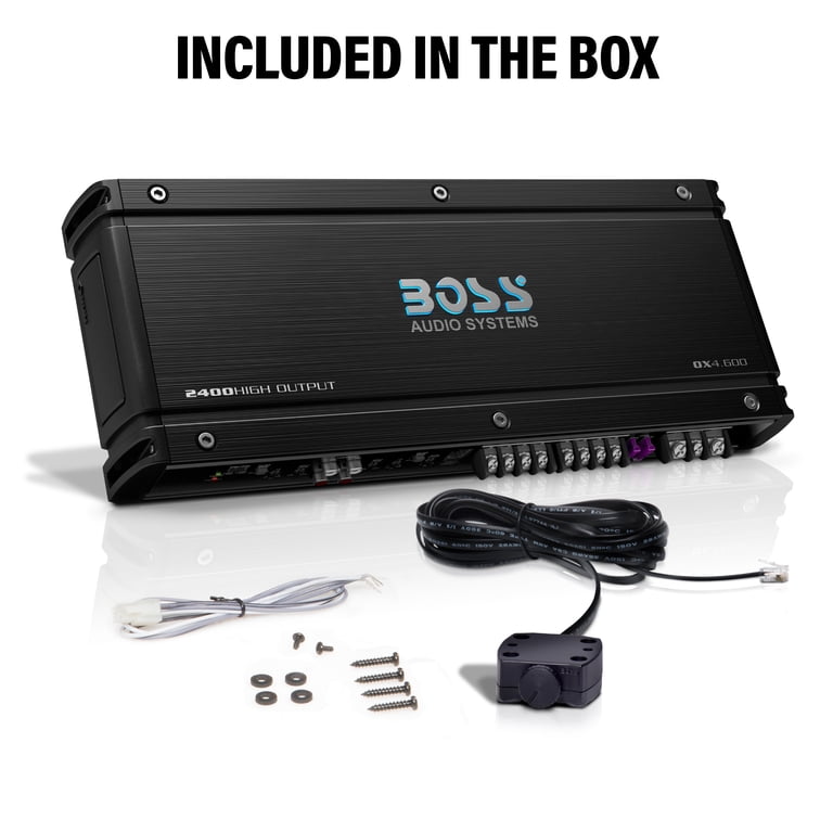 BOSS Audio Systems OX4.600 2400 W 4 Chann Car Amplifier - Walmart.com