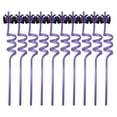 thumbnail image 5 of XIAOLE 10 Pieces Halloween Straws, Reusable Halloween Plastic Crazy Straws, Skeleton Ghost Vampire Bat Witch Black Cat Silly Straws, For Party Decoration Supplies Birthday Party Favors, 5 of 9