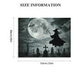 thumbnail image 3 of FUMJ Witch Moon Cemetery Decorative Wall Art Canvas 20x16 in / 16x12 in Halloween Living Room Bedroom Home Office Wall Decor 20x16in, 3 of 6