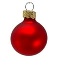 thumbnail image 2 of Pinnacle Peak Trading Red Shiny and Matte Polish Glass 30mm Ball Baubles 20 Piece Made in Poland 1.2 Inch, 2 of 7