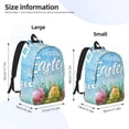 thumbnail image 4 of Daiia Happy Easter Vintage Canvas Backpack for Men and Women ,Hiking Backpack,Travel Laptop Bag for School,Large Capacity Backpack, 4 of 8
