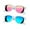 D-White frame/Mirrored blue+White frame/Mirrored pink, variant on Square Sunglasses Polarized UV Protection Retro Trendy Designer Sun Glasses Men Women Fishing Driving Hiking-2 Pairs(blue+pink)
