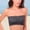 Dark Grey, variant on FUNUONY Women Strapless Bra Siz Strapless Push Up Bras for Women Strapless Bandeau Bra Padded Strapless Bralette Bra Seamless Tube Top Stretchy Casual Crop Top Going Out Summer Tank Basic Short Shirt