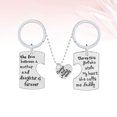 thumbnail image 4 of 3PCS Hanging Keychains Father's Day Gift Key Holder Necklace Pendant Alloy Key Rings Craft Ornaments (2PCS Keychains, 1PC Necklace), 4 of 9