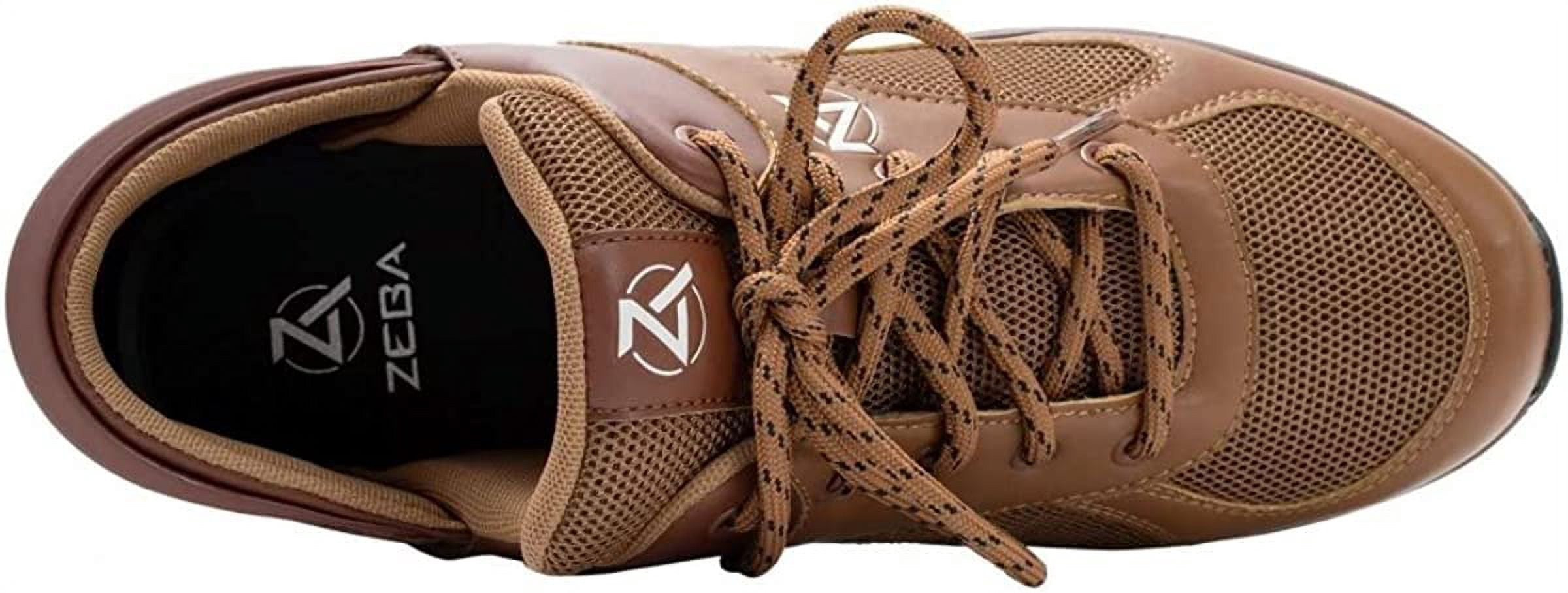 NWT Zeba Hands Free Slip On Lace Brown Athleisure Walking Sneakers Men\'s Size 8 Zeba Men main image 3