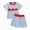 R415-Light Blue, variant on 4th July Baby Toddler Boy Outfit Short Sleeve T-Shirt and Casual Shorts with Pockets 2-Piece Summer Set Patriotic Stars Stripes(Blue,3-6 M)