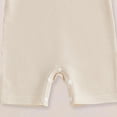 thumbnail image 3 of Kogui Baby Summer Clothes Baby Boy Western Clothes Waffle Romper Jumpsuit Newborn Coming Home Outfit 0 3 6 9 12 18 24 Months (Beige,0-3 Months), 3 of 4