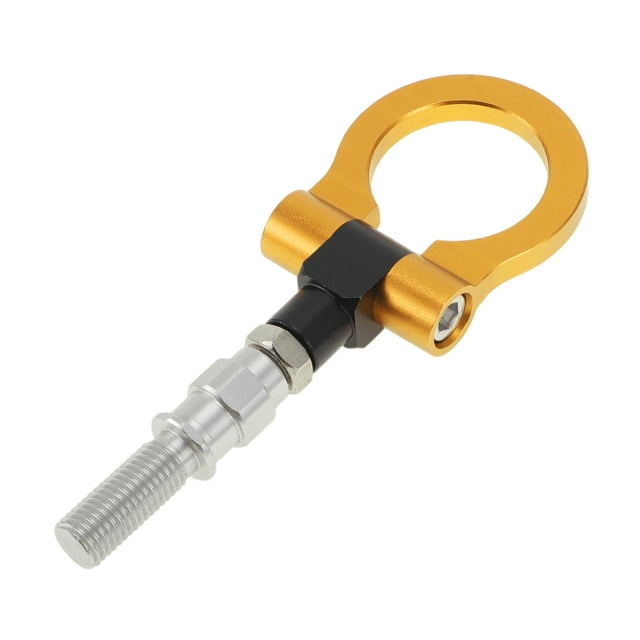 Barras de Remolque Únicas para Vehículos para BYD FO 2008-2015 Gancho de Remolque Frontal y Trasero 15.3mm Aleación de Aluminio 98mm Tono Dorado 1 Juego