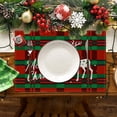 thumbnail image 2 of KNFATEQVEDG Canada Day Christmas Placemat Cotton Linen Tablecloth Thermal Mat Kitchen Table Mat My Items, 2 of 4