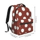 thumbnail image 2 of Balery Maroon And White Polka Dot Mochila Escolar Impresa, Mochila Ligera para Viajes Casual, Mochila Duradera y Cómoda Multifuncional, Mochila para Laptop-One Size, 2 of 5