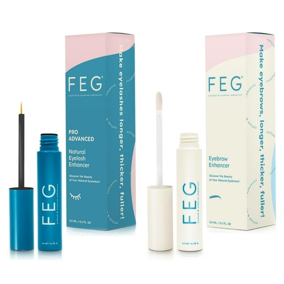 FEG Pro Eyelash & Eyebrow Enhancer Serum Bundle