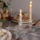 thumbnail image 2 of Candelabros Retro de Vidrio Transparente, Ideales para Velas de Pilar, Bodas y Fiestas. B, 2 of 5